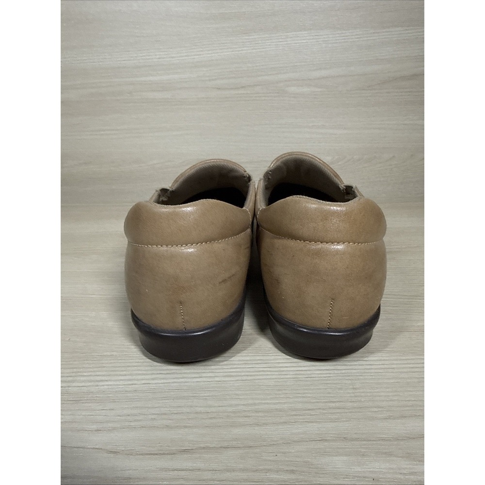 SAS Viva Shoes Womens Size 9S Tan Leather Slip On Tripad Comfort Made USA - Picture 4 of 8